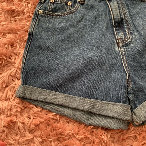 Assembly Label rolled hem shorts in vintage blue - Picture 3 of 8